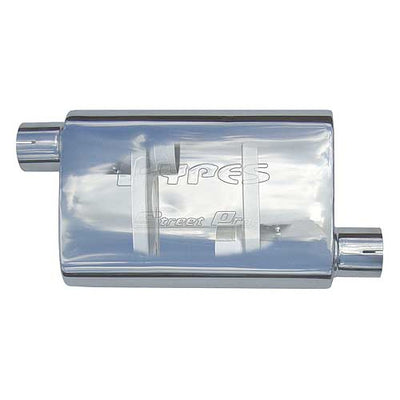 MUFFLER SS 2.5 OFFSET IN/OUTLE