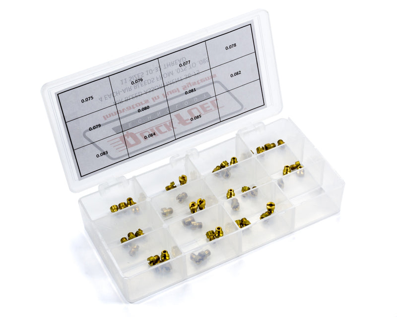 Air Bleed Assortment Kit .075in - .085in - 3675QFT