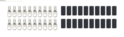 Ring Terminals 5/16in 6 Ga w/Heat Shrink 20pk