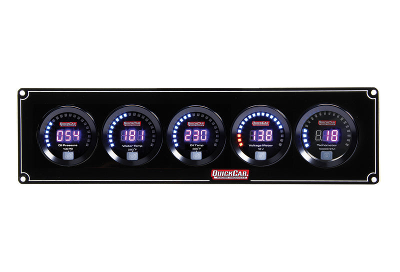Digital 4-1 Gauge Panel OP/WT/OT/Volt w/Tach