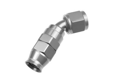 6AN 45 Degree PTFE Reusable Hose End Clear