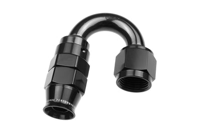 10AN 180 Degree PTFE Reusable Hose End Black