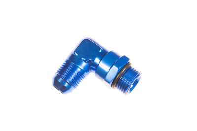 6AN Male to 6AN ORB Male Swivel 90deg Blue