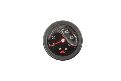 Fuel Pressure Gauge Bla ck