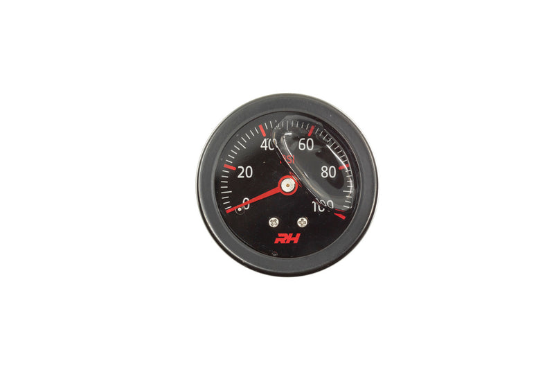 Fuel Pressure Gauge Bla ck