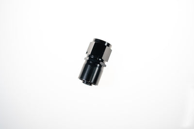 6AN Straight Crimp Hose End Black