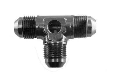 6an Male Tee w/1/8npt Port Black - 8248062