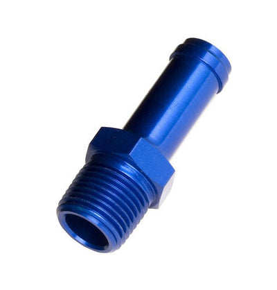 1/2in Hose to 3/8in NPT Male Straight Blue