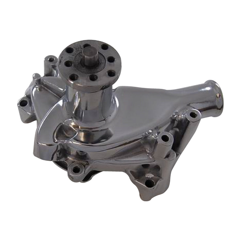 SB Chevy Aluminum Water Pump Long- Chrome - R3951C