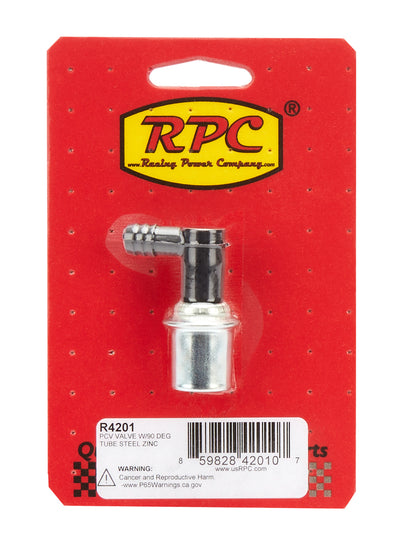 PCV Valve w/90 Degree Tube Steel Zinc - R4201