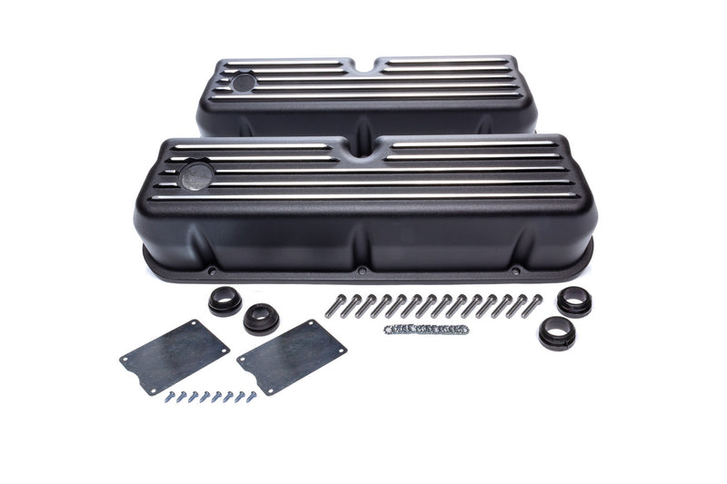 Black Aluminim Valve Covers Ford SBF Tall - R6175BK