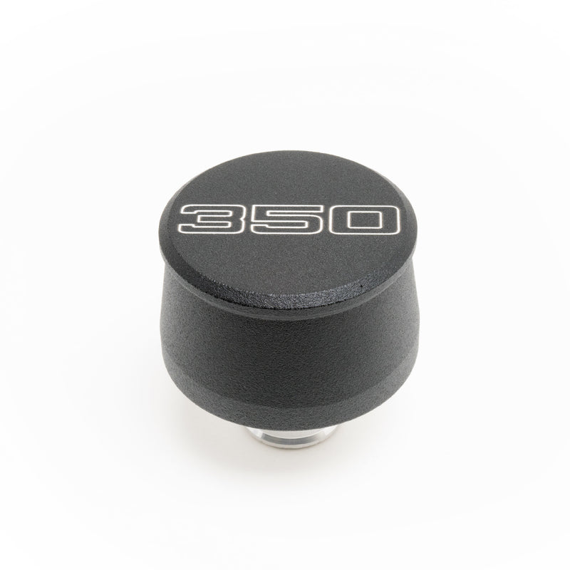 Valve Cover Breather 350 Logo Black Each - R8208