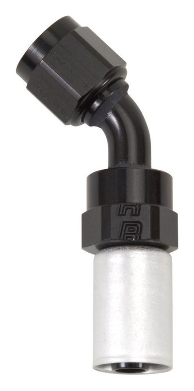 #6 45 Deg Hose Fitting P/C Crimp-On - 610473