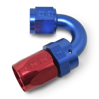 6AN 150Deg Hose End ProClassic Blue/Red