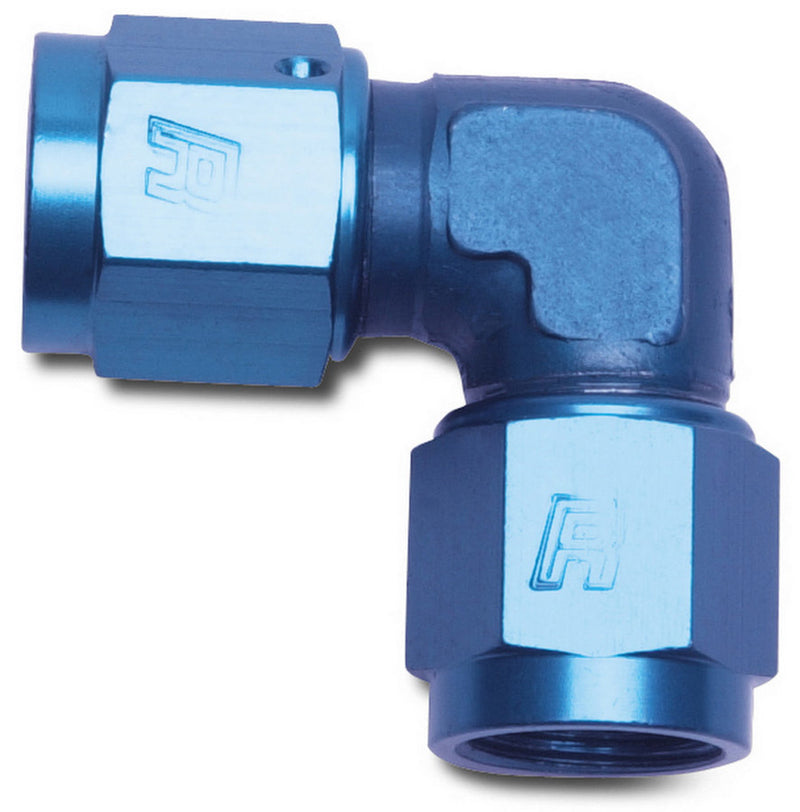6AN 90Deg Low Profile Blue