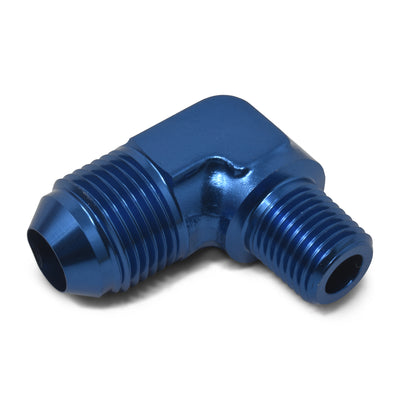 6AN 90Deg to 1/8NPT Blue