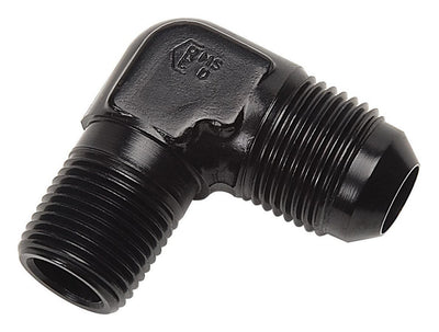 6AN 90Deg to 1/8NPT Black