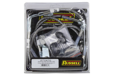 LINES BRAKE SS BRAIDED KIT