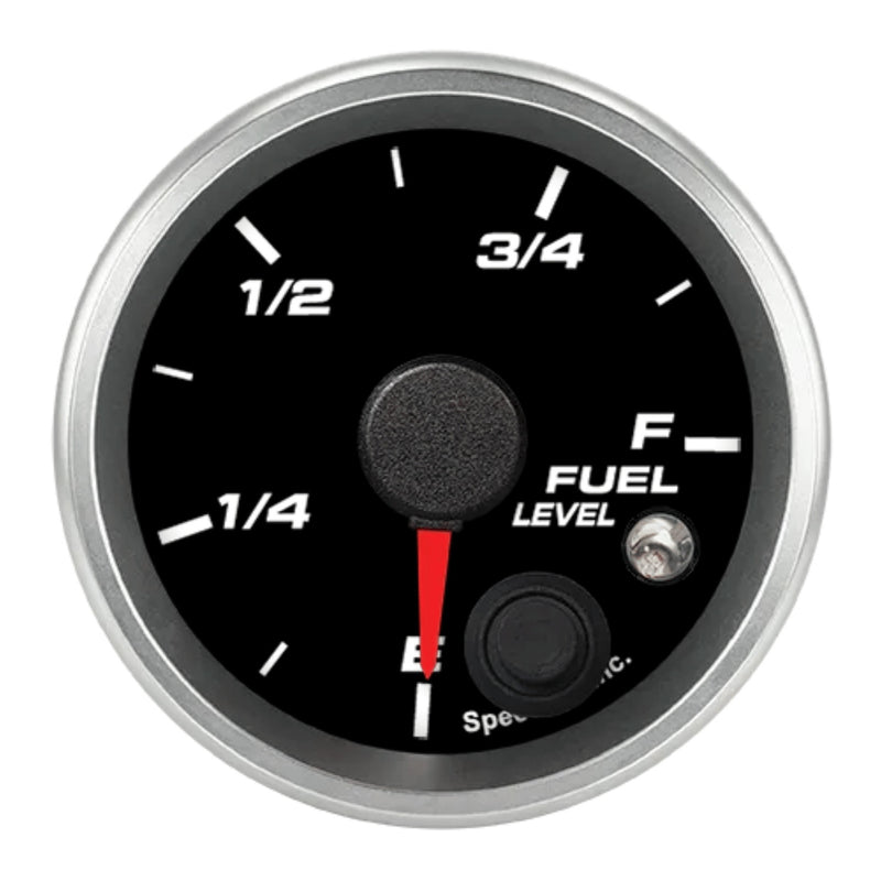 2-1/16in Fuel Lvl Gauge Programmable Black Face - R2FL1REV