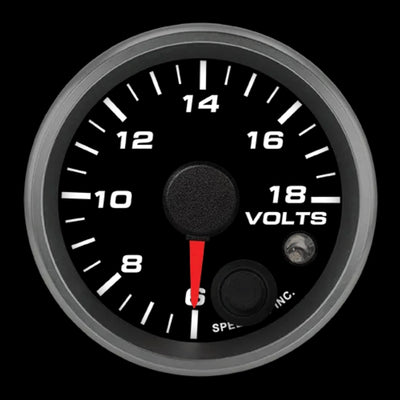2-1/16in Volt Gauge 6-18V w/warning light - R2V1REV