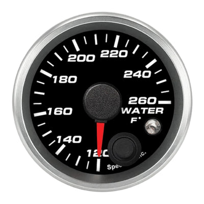 2-1/16in Water Tem Gauge 120-260F w/warning light - R2WT1REV