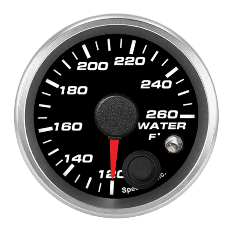 2-1/16in Water Tem Gauge 120-260F w/warning light - R2WT1REV