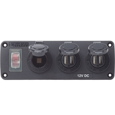 Panel Acc H2O 2 Usbs & Sckt - 4365BSS