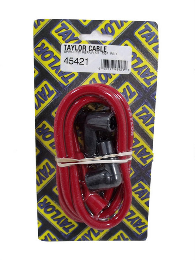 Spiro-Pro 8mm Plug Wire Repair Kit 135 deg Red - 45421