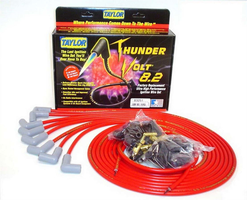 Univ Thundervolt Plug Wire Ste 90 deg Red - 83251