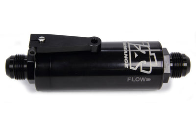 12 AN Fuel Filter With Shutoff Black 100 Micron - TIP5512
