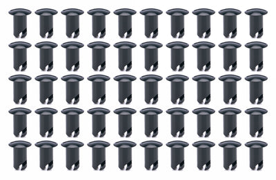 Oval Head Buttons .600 Long Black 50 Pack