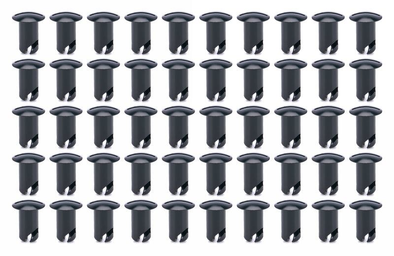 Oval Head Buttons .600 Long Black 50 Pack