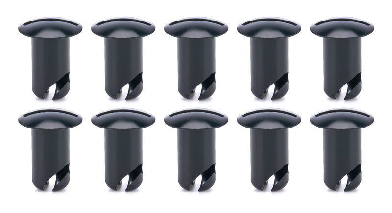 Oval Head Buttons .600 Long Black 10 Pack