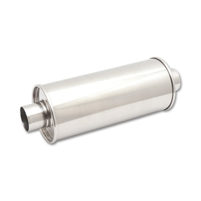 MUFFLER ROUND SS POLISHED 3IN