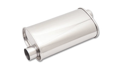 MUFFLER OVAL SS 3IN OFFSET
