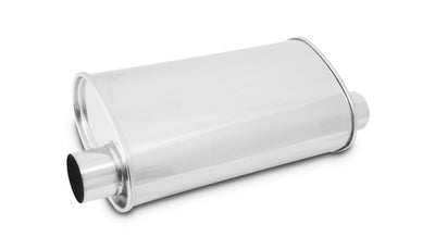 MUFFLER OVAL SS 2.5 POLISHED