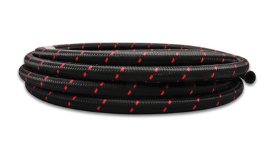 -6 AN BLK/RED NYLON BRAID. FLE