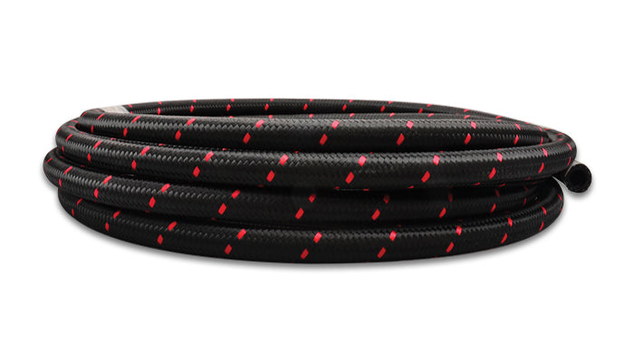 -12 AN BLK/RED NYLON BRAID. FL