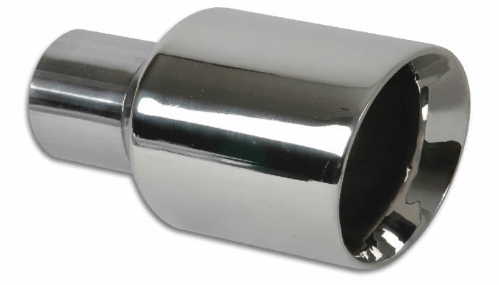 3.5in Round Stainless St eel Tip Double Wall Ang