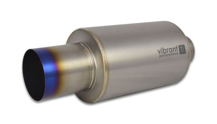 MUFFLER TITANIUM 3IN/4IN BLUE