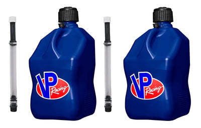Utility Jug 5.5 Gal Blue Square w/Hose (2 Pack)