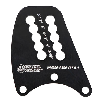 Top Link Plate Q/C Rear- End Dbl Slot 1/2in Holes
