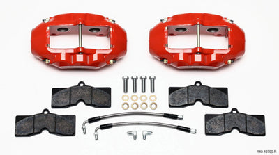 D8-4 REAR CALIPER KIT RED CORV