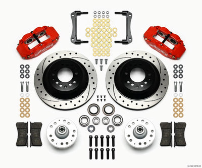 BRAKE KIT W/RED CALIPERS