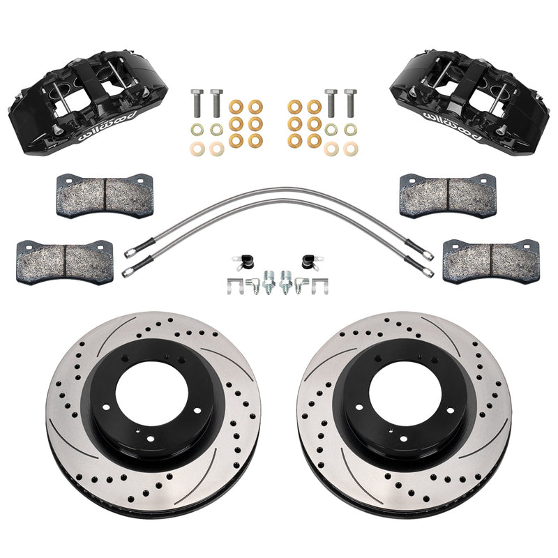 Front Brake Kit 07-15 Tundra Aero6 DM Drilled
