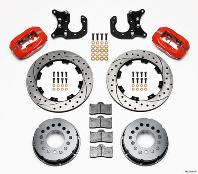 FDL P/S REAR KIT  DRILLED  RED