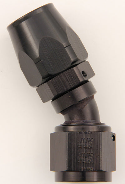 #16 30 Deg Dbl Swivel Hose End Black - 203016BB