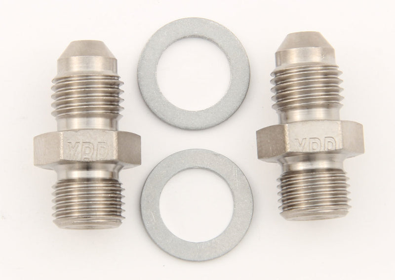7/16-24 to #4 Stl Crush Washer Seal Adapter (Pr)