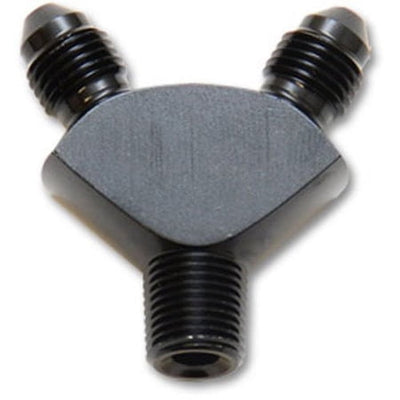 Y Adapter Fitting; Size: 1/8" NPT x dual -3AN - VIB10818