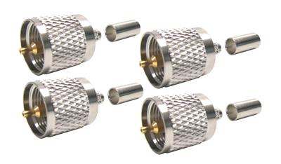 Amphenol RF UHF Male Crimp Connectors